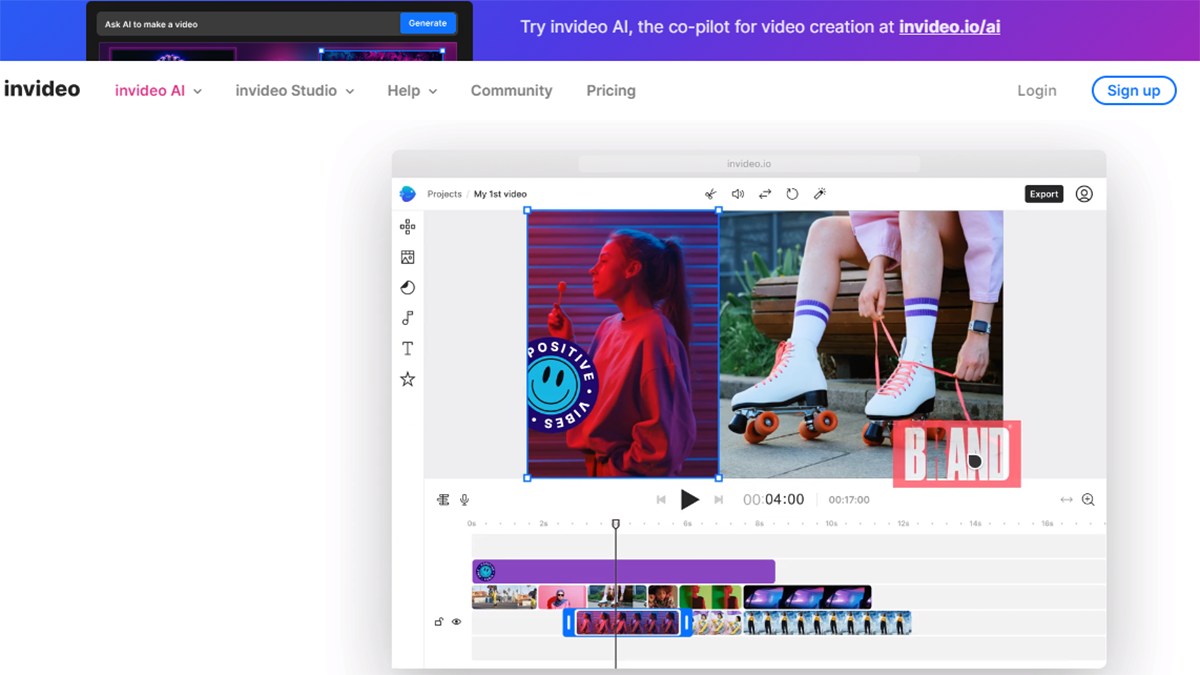 Cách tạo, làm video bằng AI miễn phí với InVideo